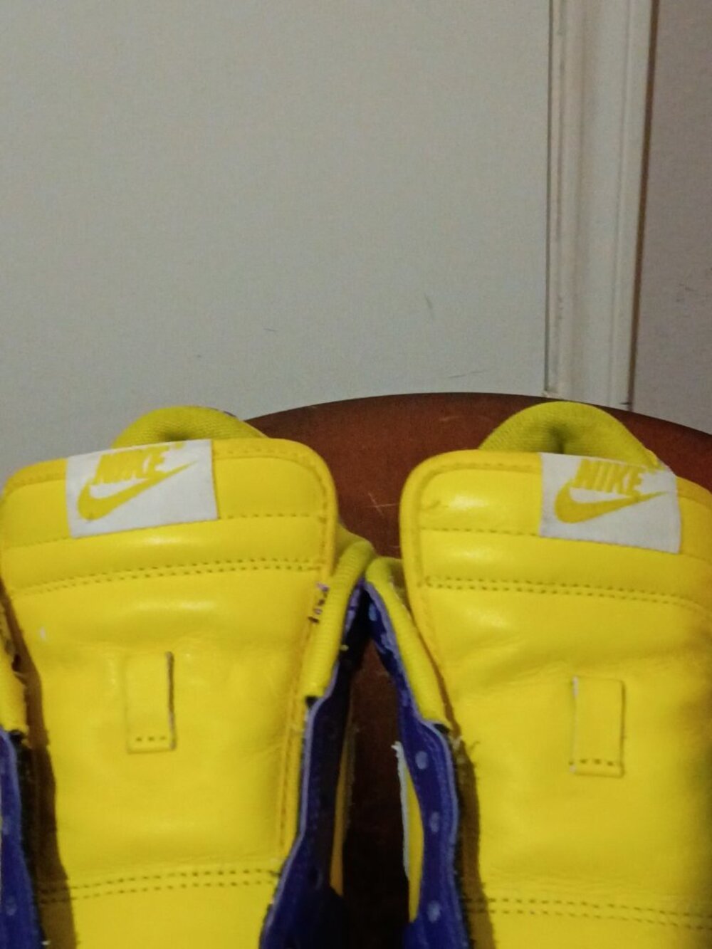 Women's Nike Dunk Low Yellow Purple Lakers Dunk Size 8.5 Los Angeles - Picture 6 of 15